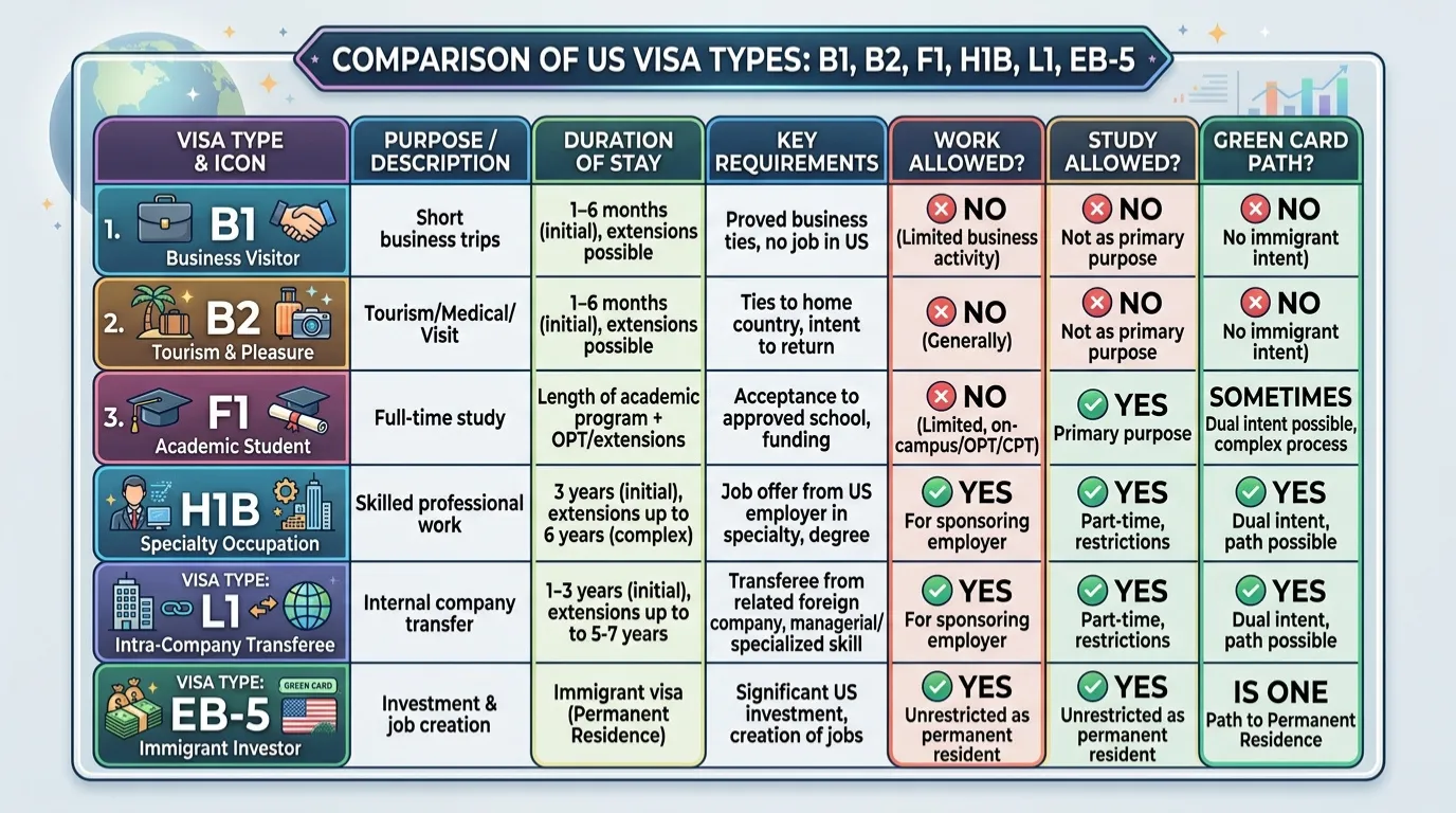 bang-so-sanh-phan-biet-cac-loai-visa-my-b1-b2-f1-h1b-l1-eb5